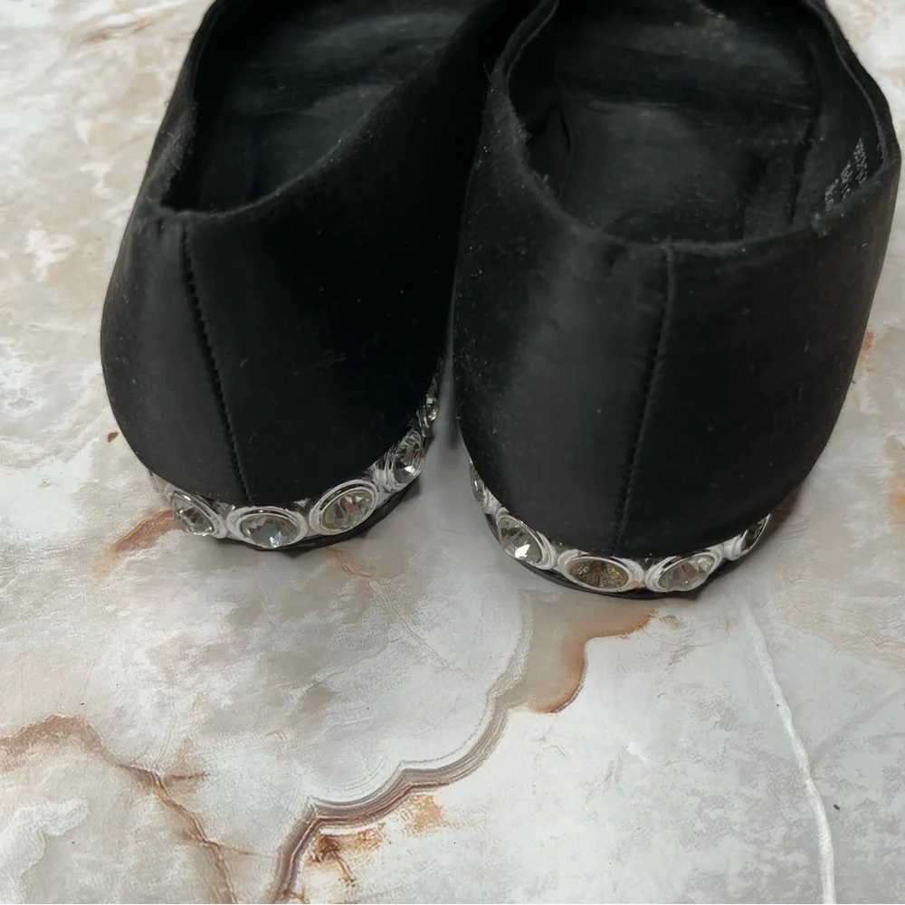 Jeffrey CAMPBELL Becca Ballet Flats - Becca Black Embellished Flats 8.5